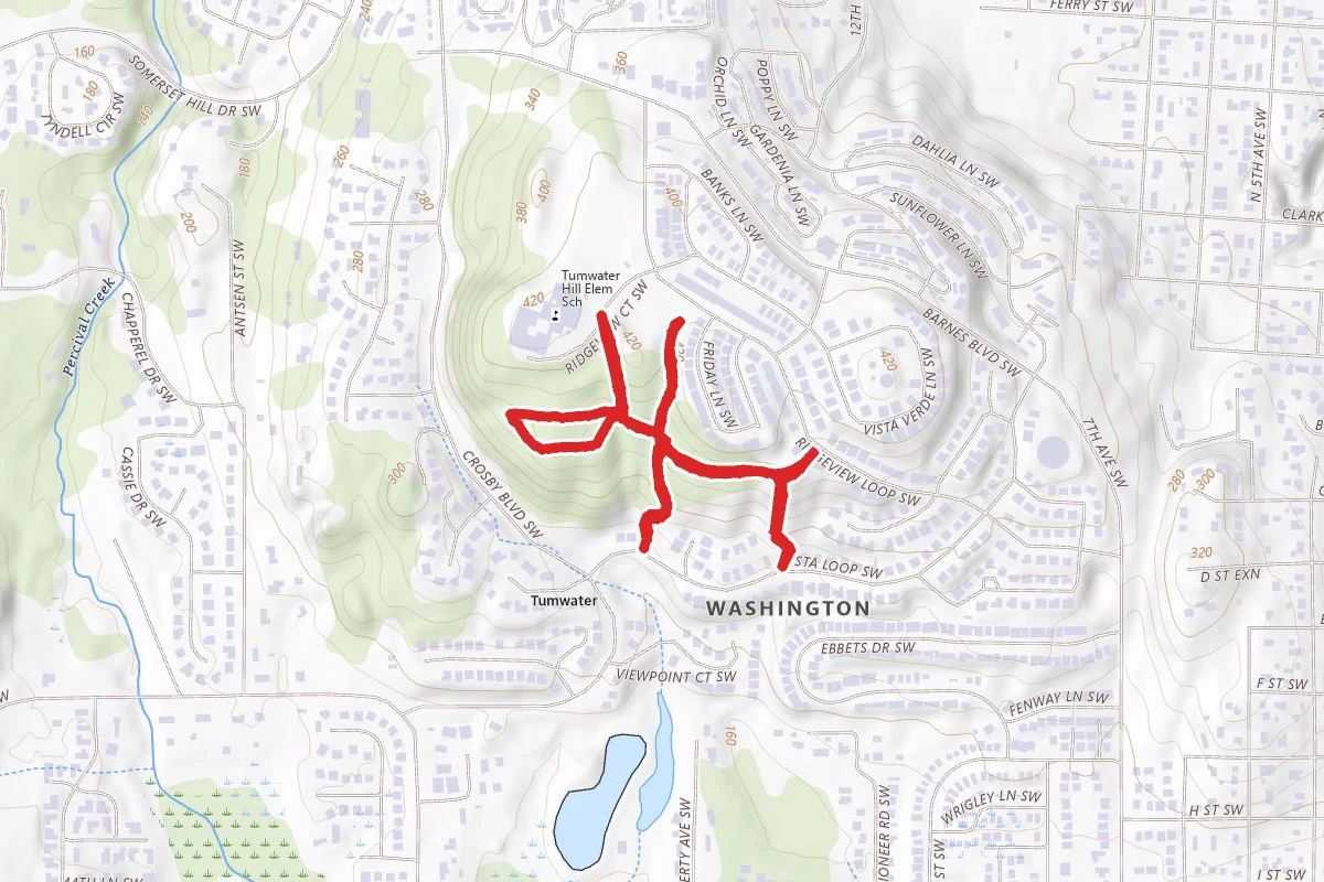 Tumwater Hill Park Trail