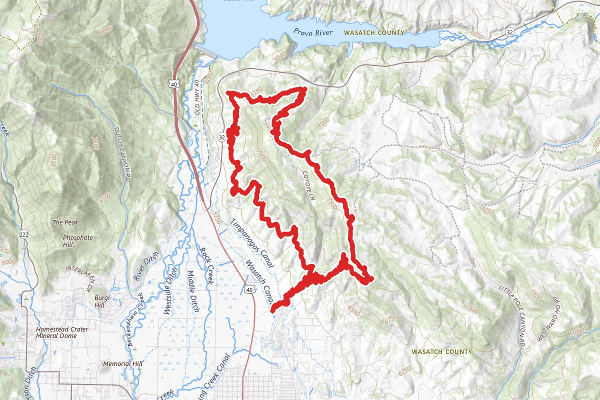 Coyote Canyon Loop from Coyote Lane