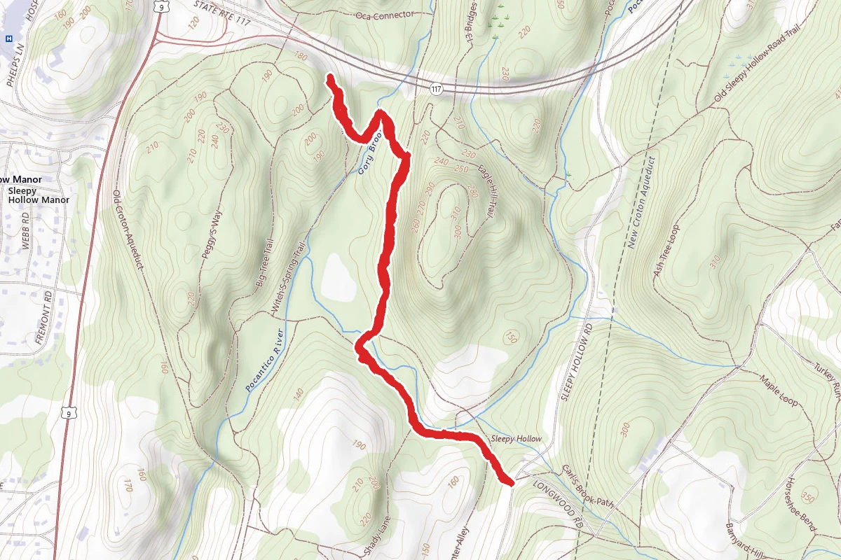 Spook Rock via Gory Brook and Witch's Spring Trail