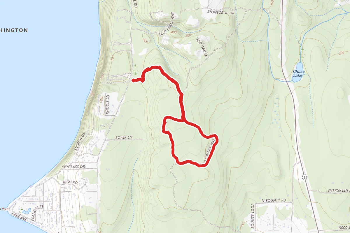 Trillium Woods from Smugglers Cove Trailhead