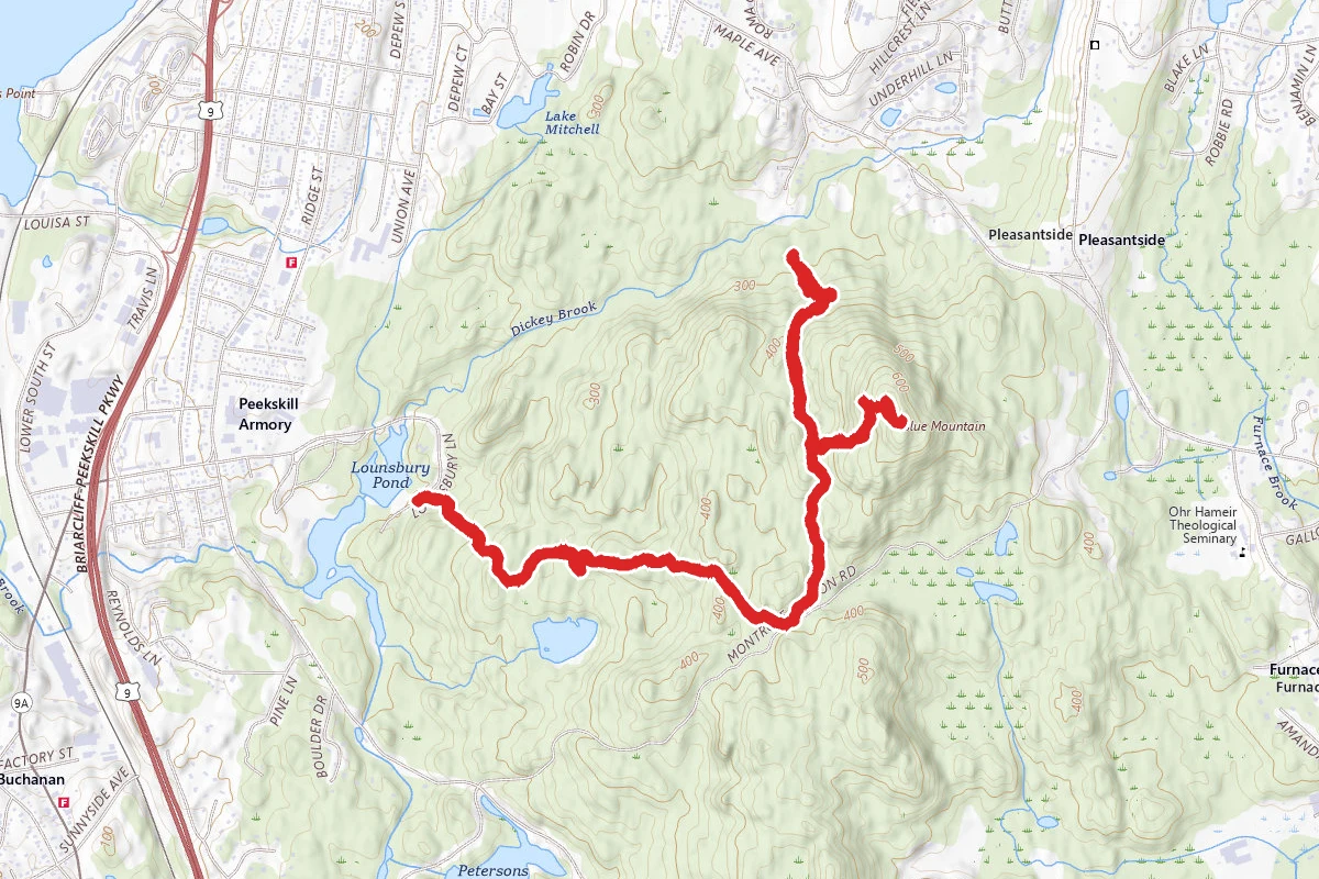 Blue Mountain Reservation Summit and Ned's Lung Trails