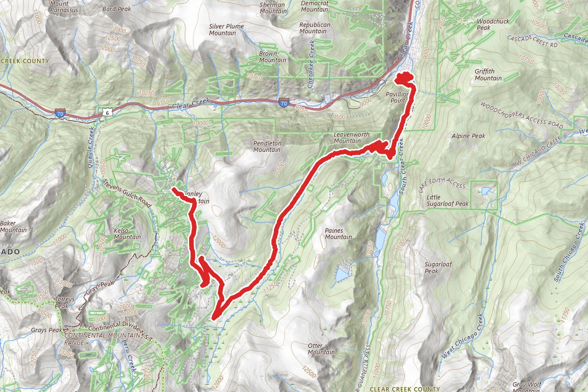 Ganley Mountain Via Guanella Pass Scenic Byway