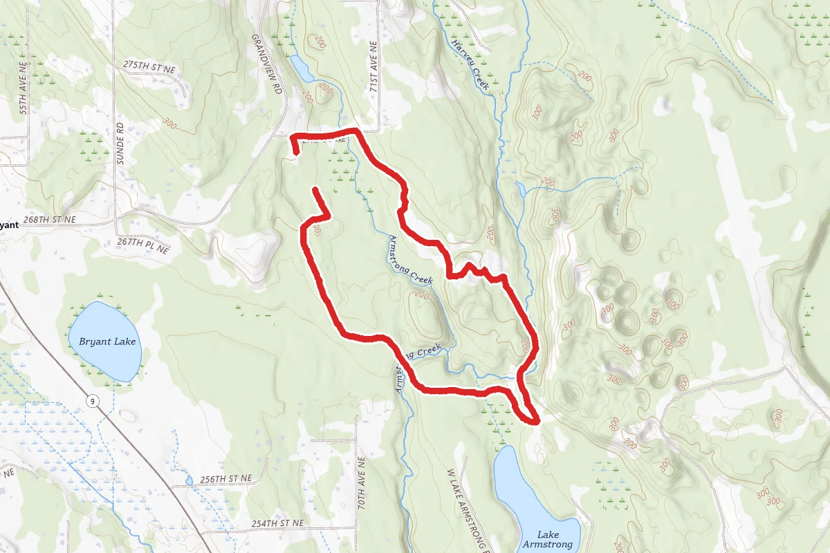 Pilchuck Tree Farm Loop from Bracken Trailhead