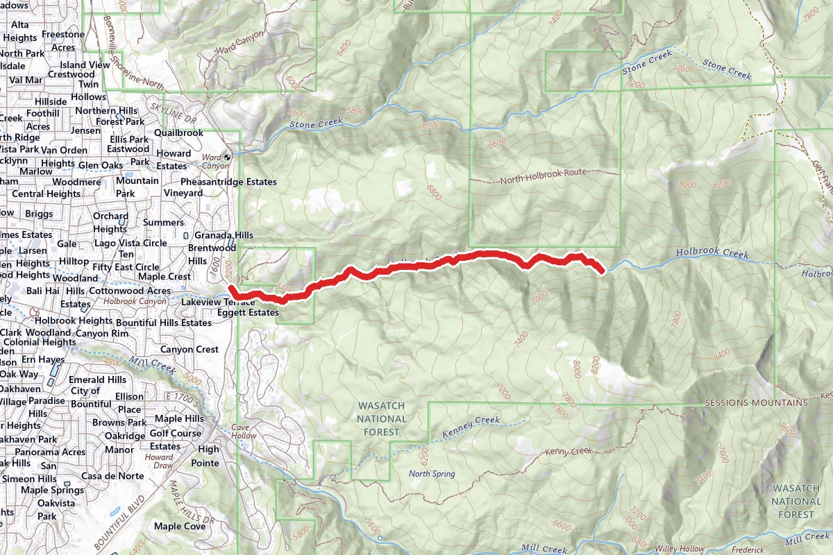 Holbrook Canyon Trail