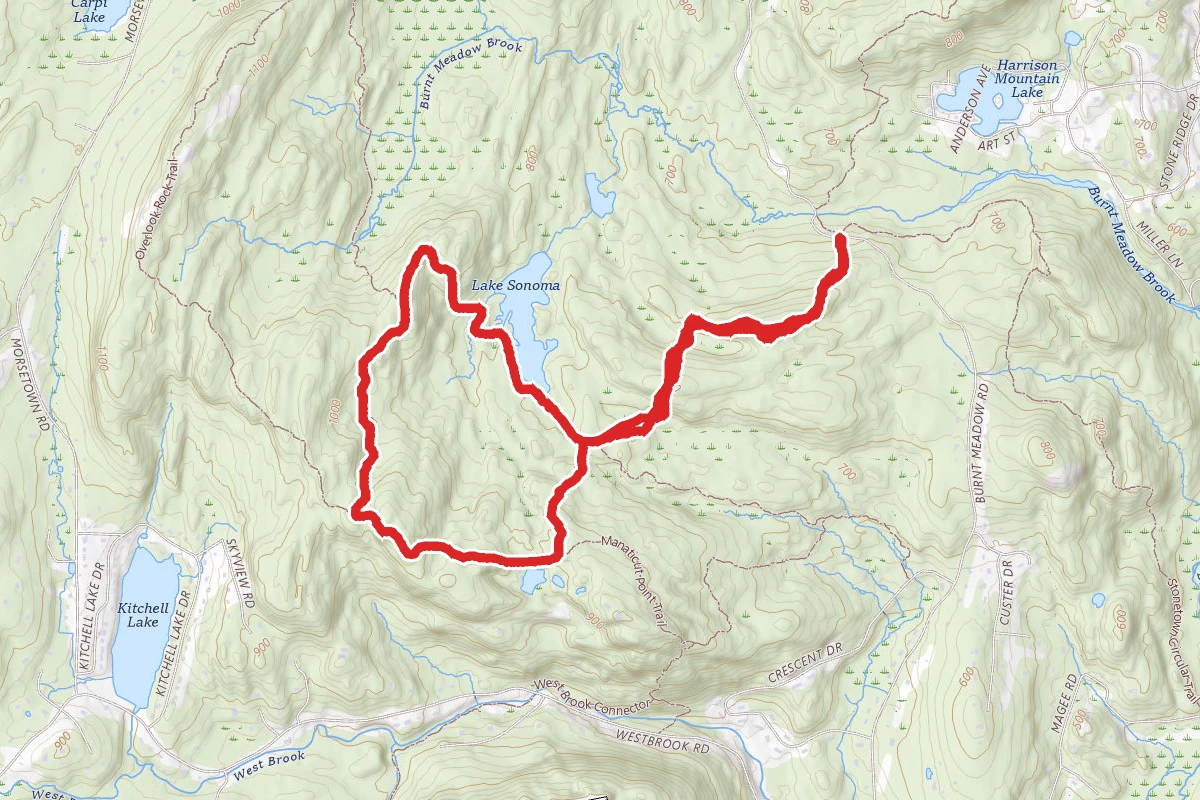 Lake Sonoma and Overlook Rock Trail