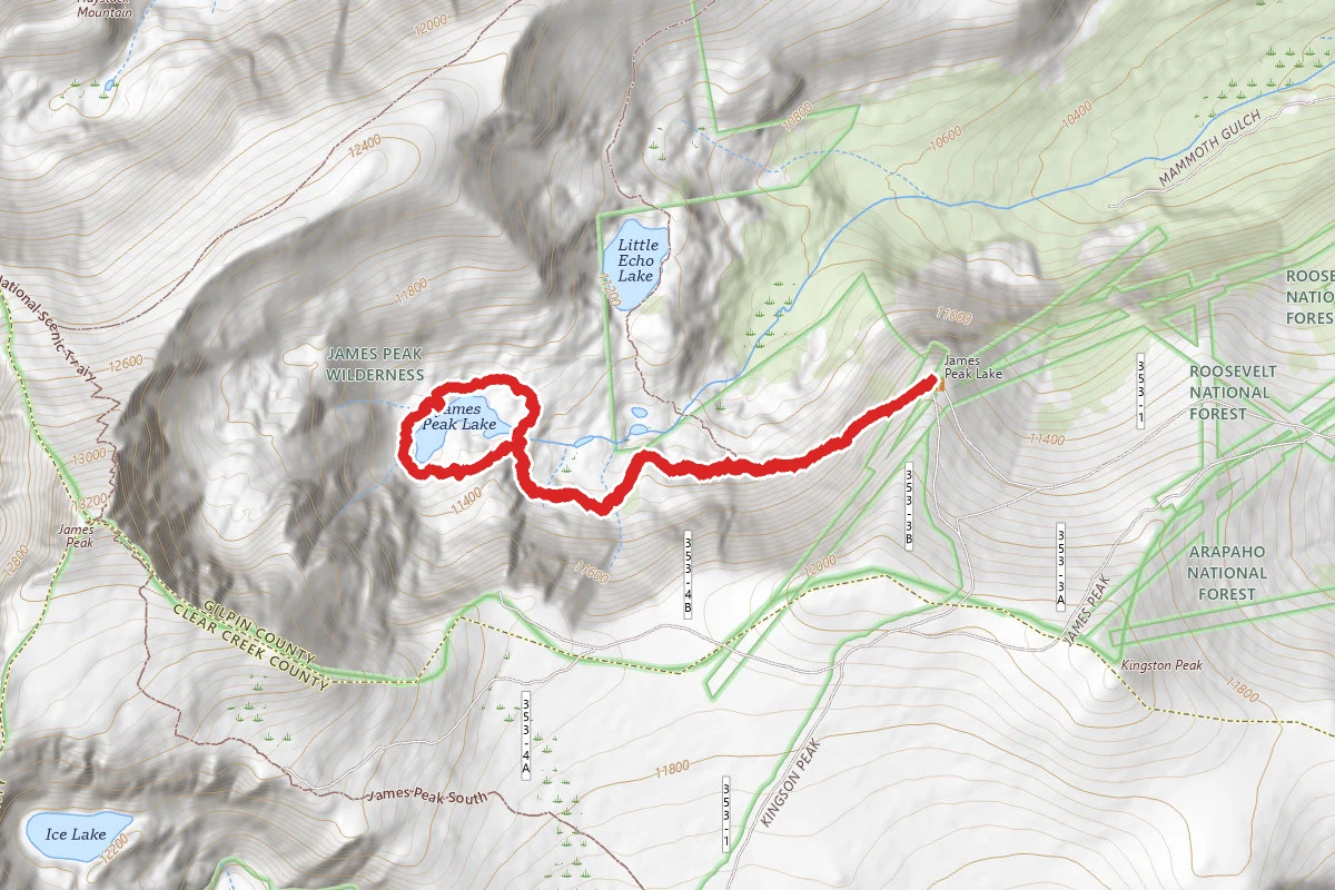 James Peak Lake Trail