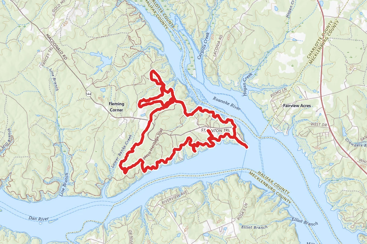 River Bank and Twin Loop Trail
