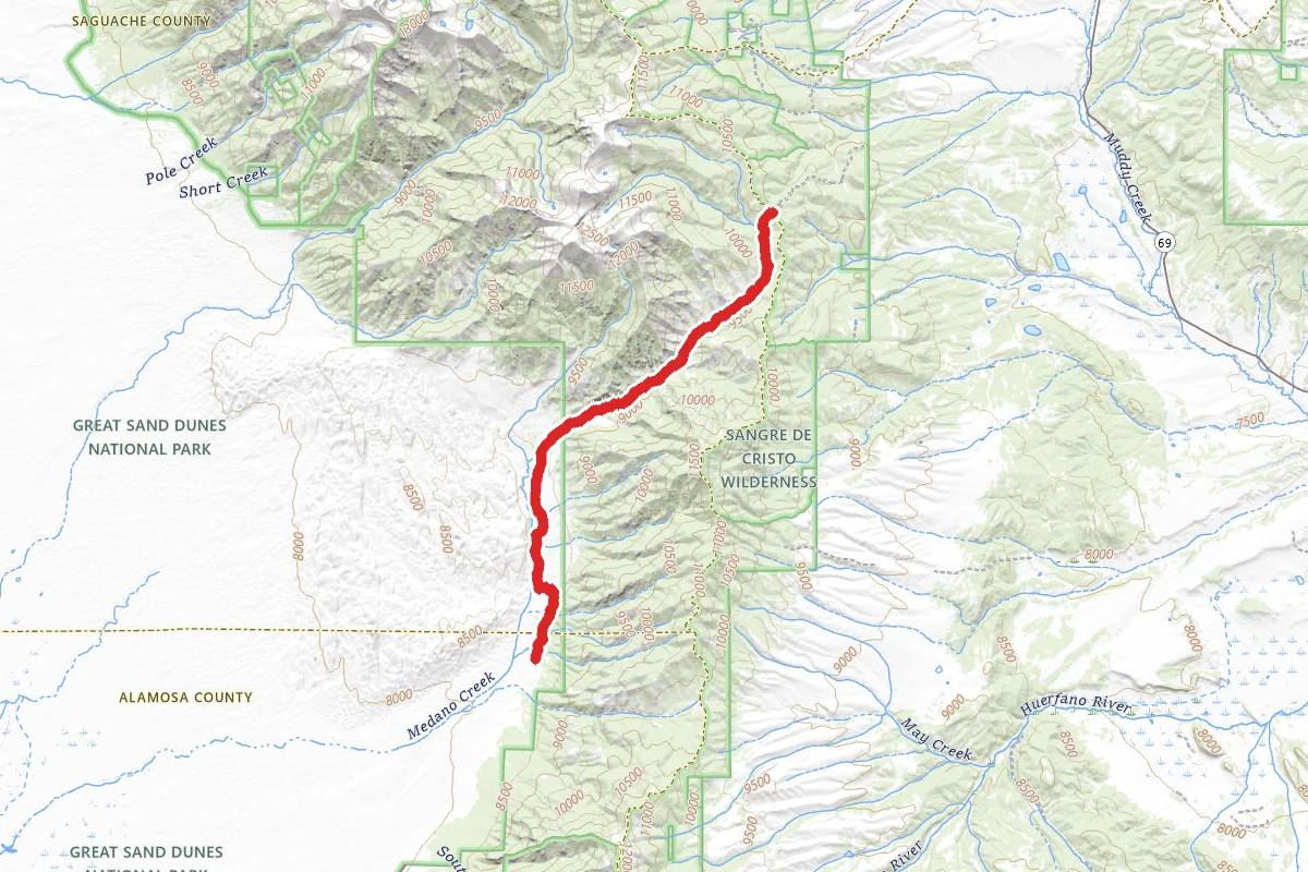 Pinyon Flats to Medano Pass OHV Route
