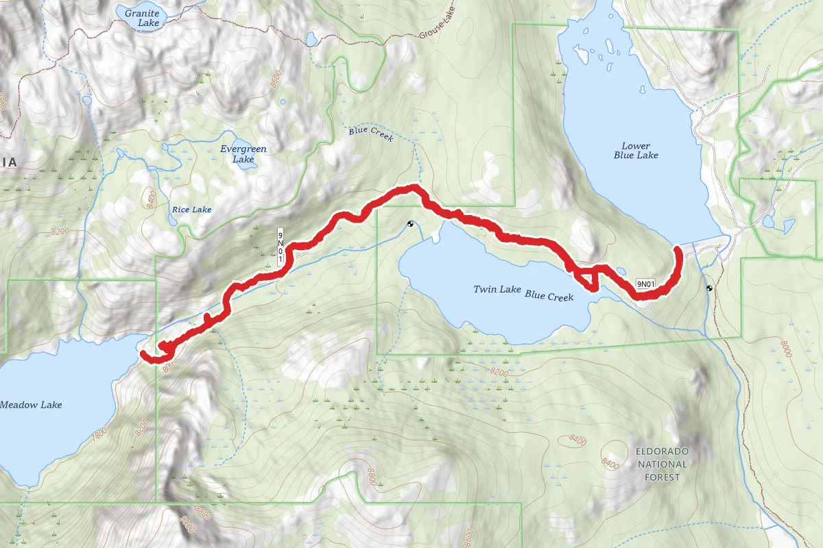 Twin Lake and Meadow Lake Trail