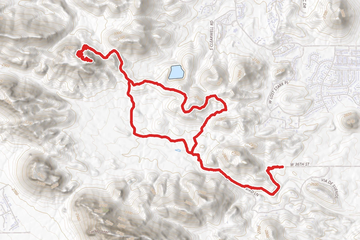 36th Street, Starr Pass and Rock Wren Trail