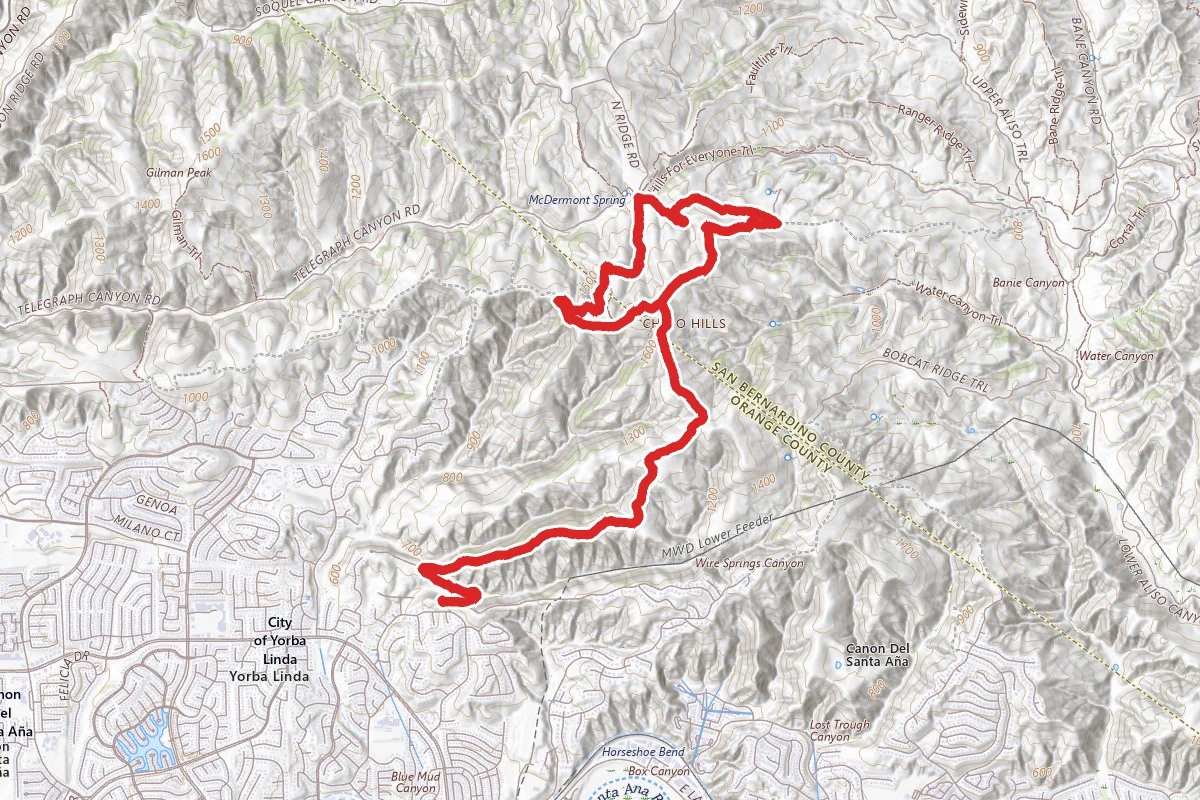 Water Canyon, South Ridge, Bovinian Loop