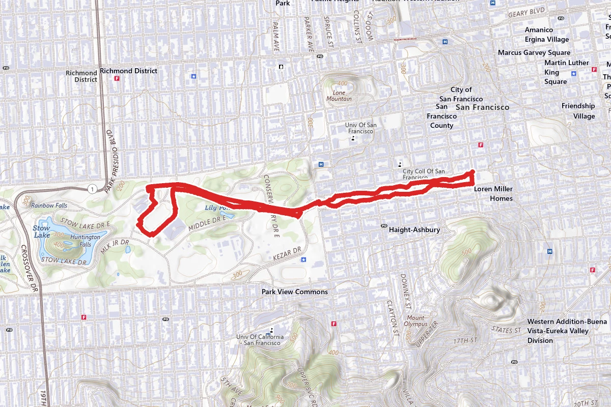 Panhandle and Music Concourse Loop