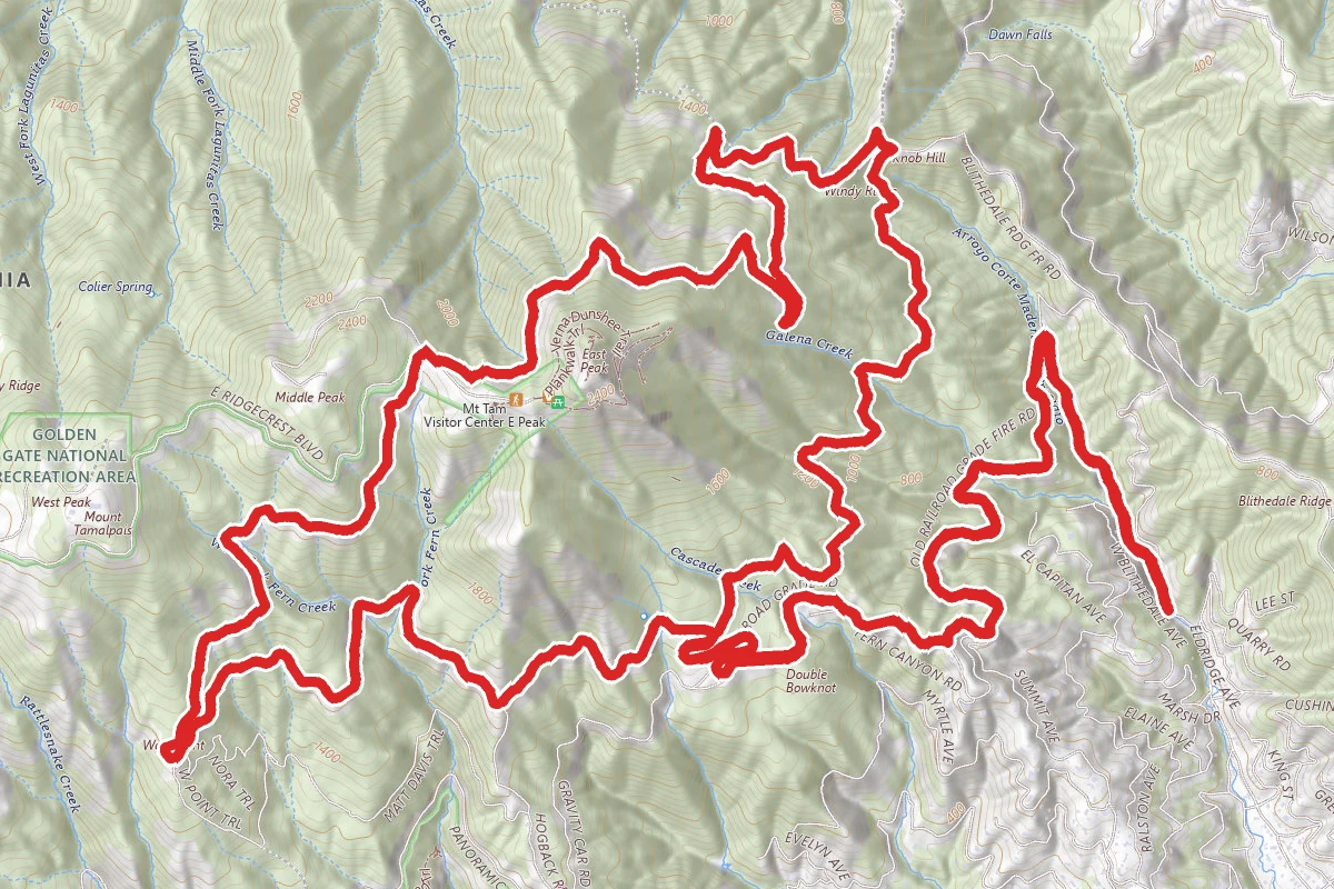 Mount Tamalpais Summit Loop