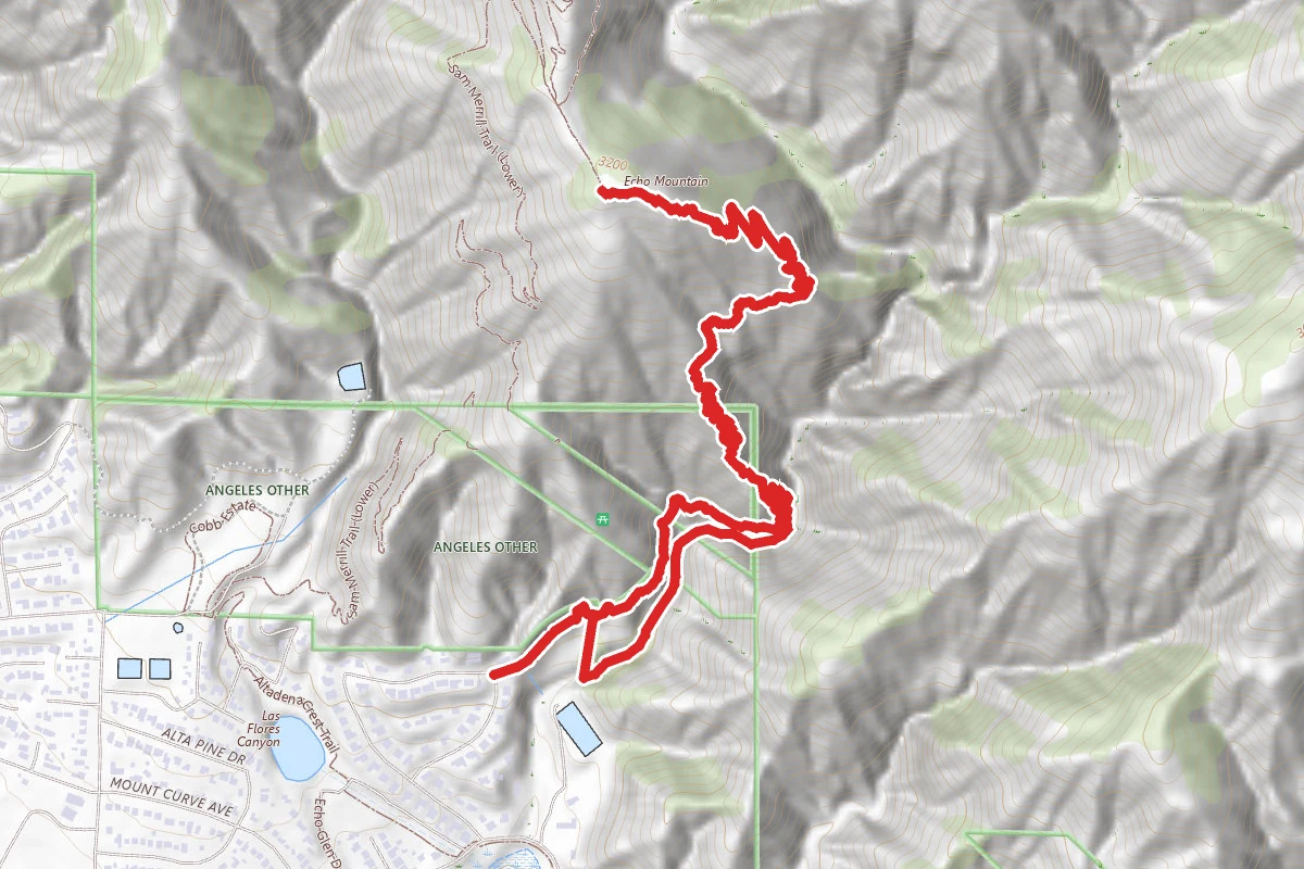 Echo Mountain via Rubio Canyon Trail