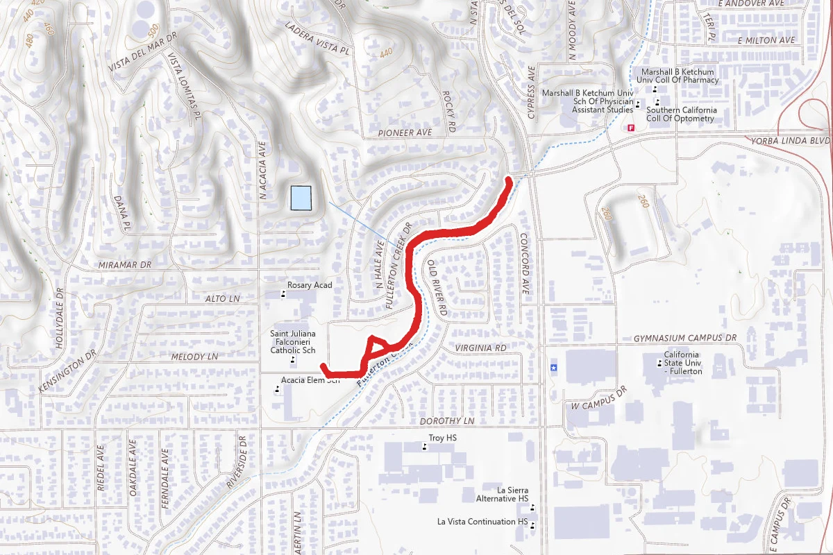 Fullerton Creek Trail