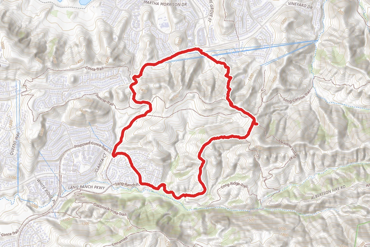 Autumn Ridge to Woodridge Connector to Lang Ranch Ridge