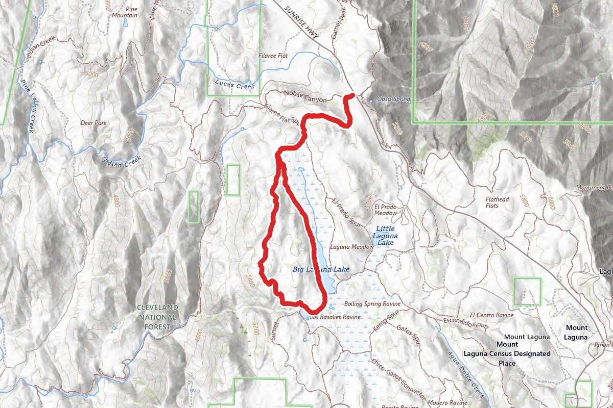 Big Laguna and Sunset Trail Loop