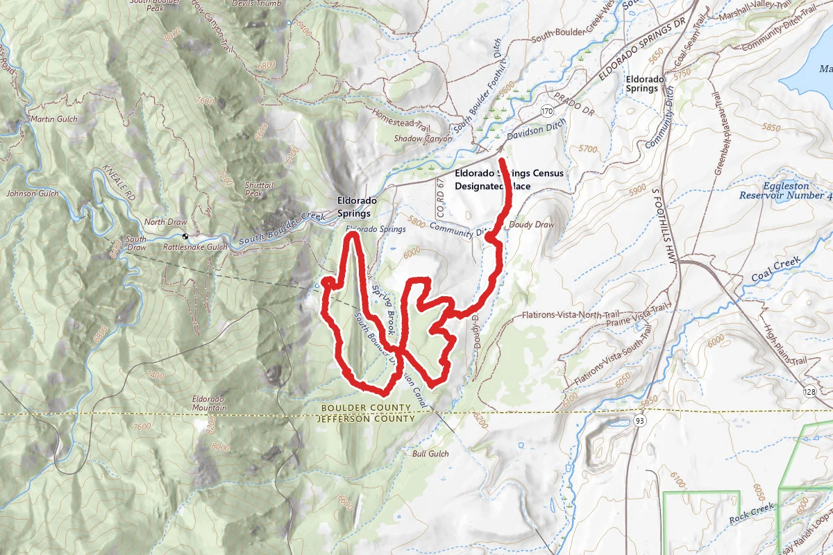 Goshawk to Doudy Draw Trail