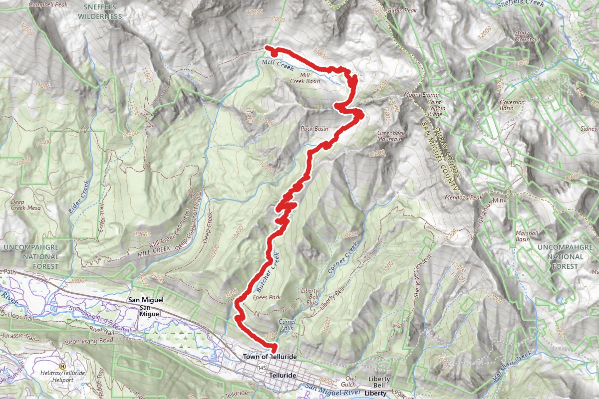 Sneffels Highline Trail