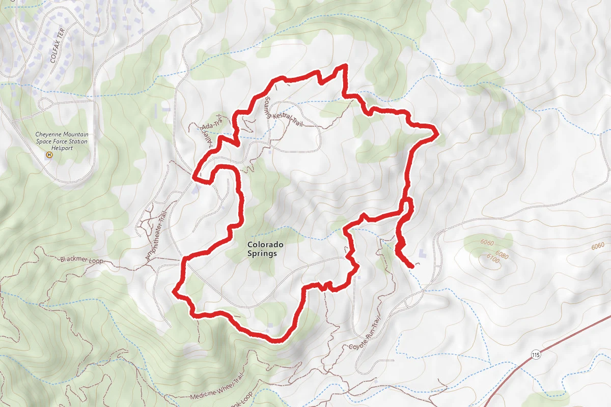 Soaring Kestral and Coyote Run Loop Trail