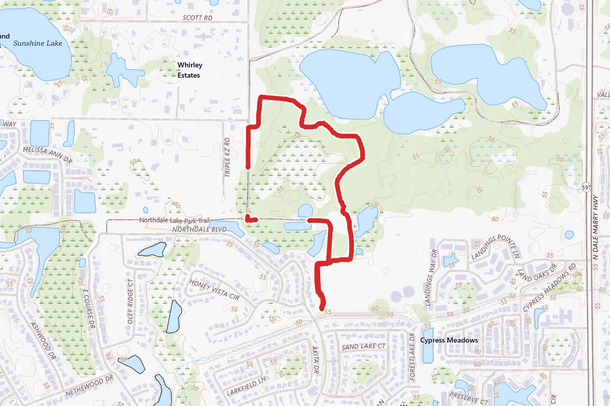 Northdale Lake Park Trail