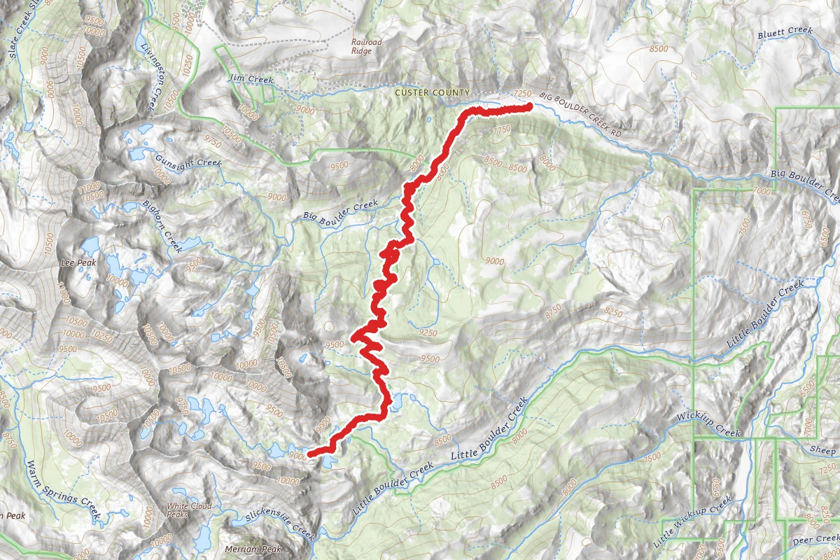 Bolder Chain Lakes Trail