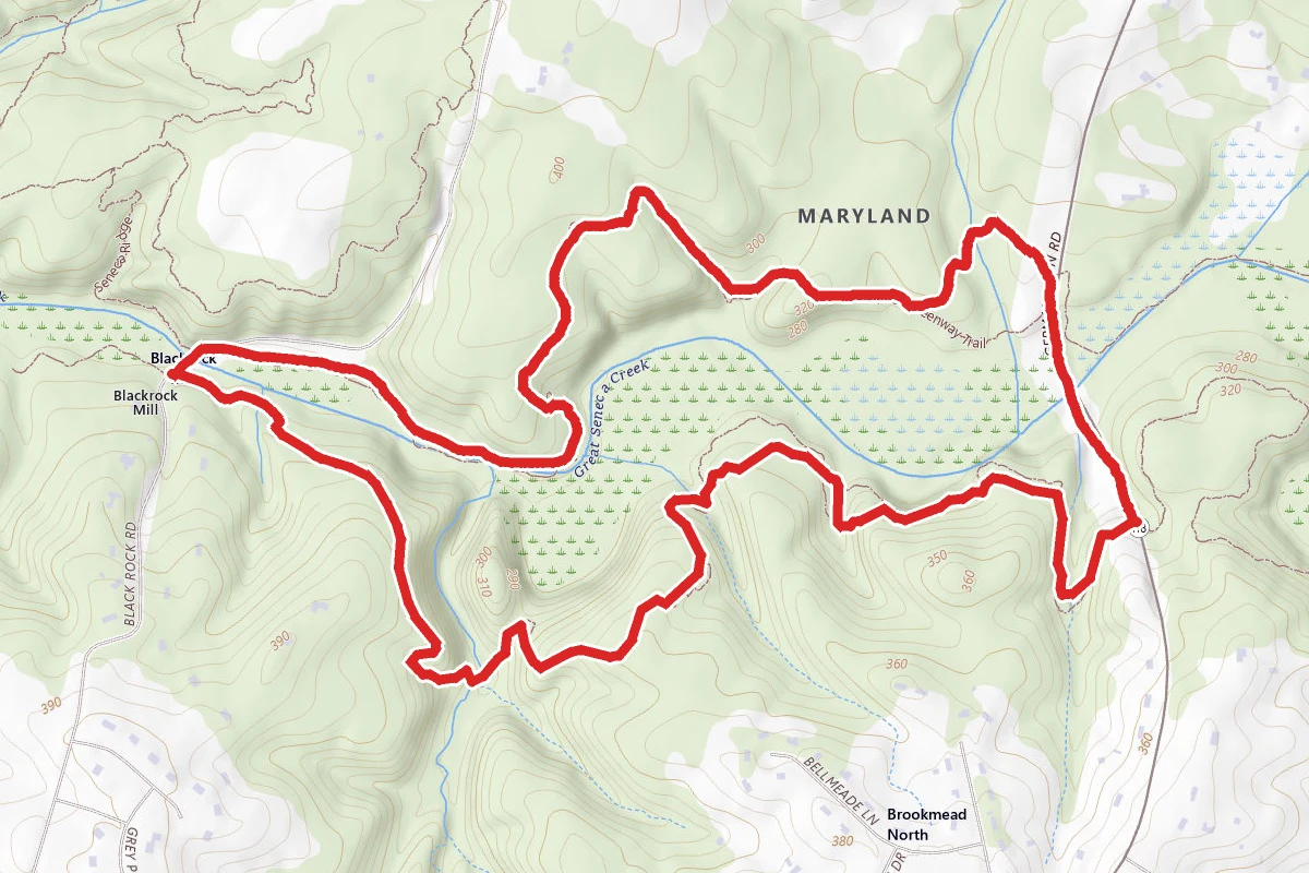Seneca Ridge Trail (Red) and Greenway Loop