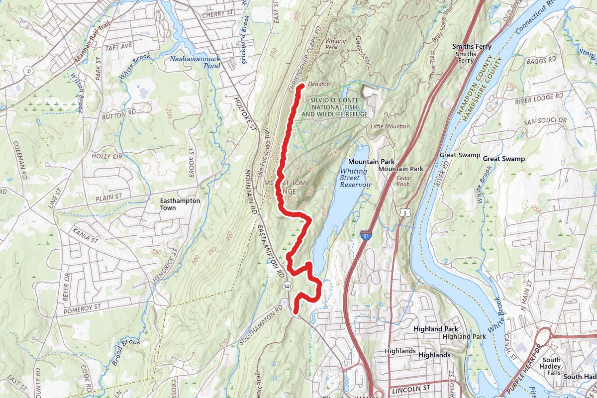 Mount Tom and Deadtop via Whiting Reservoir Road
