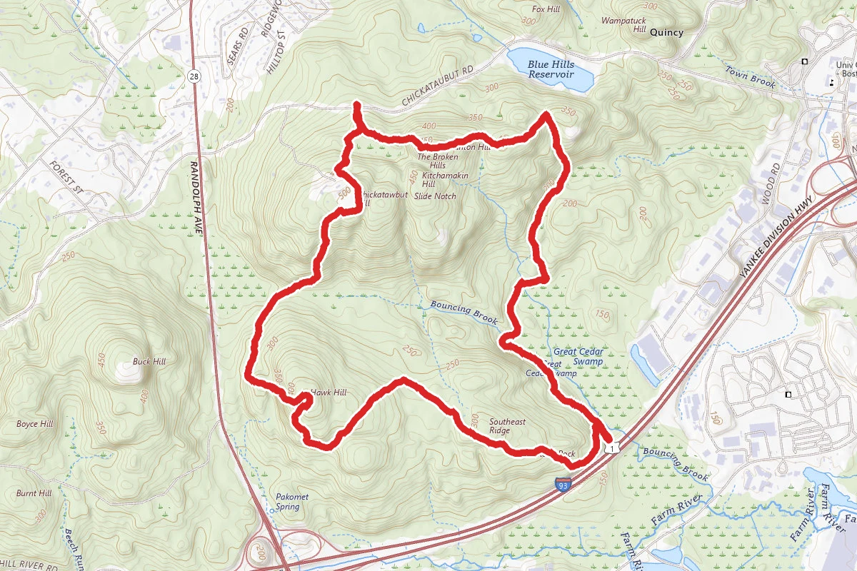 Skyline Trail, Great Cedar Swamp, and Hawk Hill