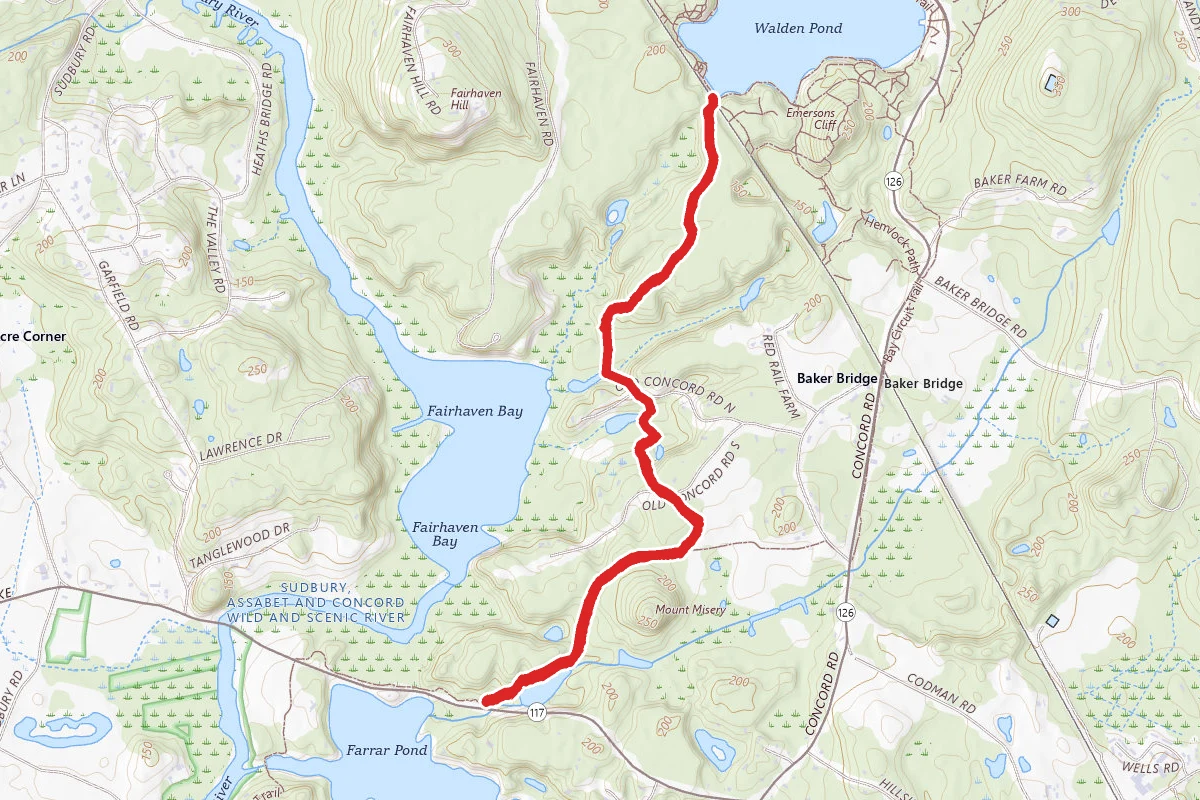 Bay Circuit Trail to Walden Pond