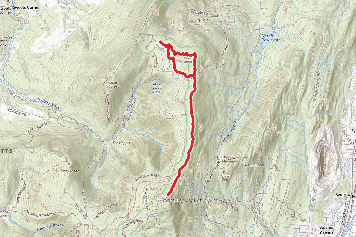 Appalachian Trail to Old Summit Trail Loop