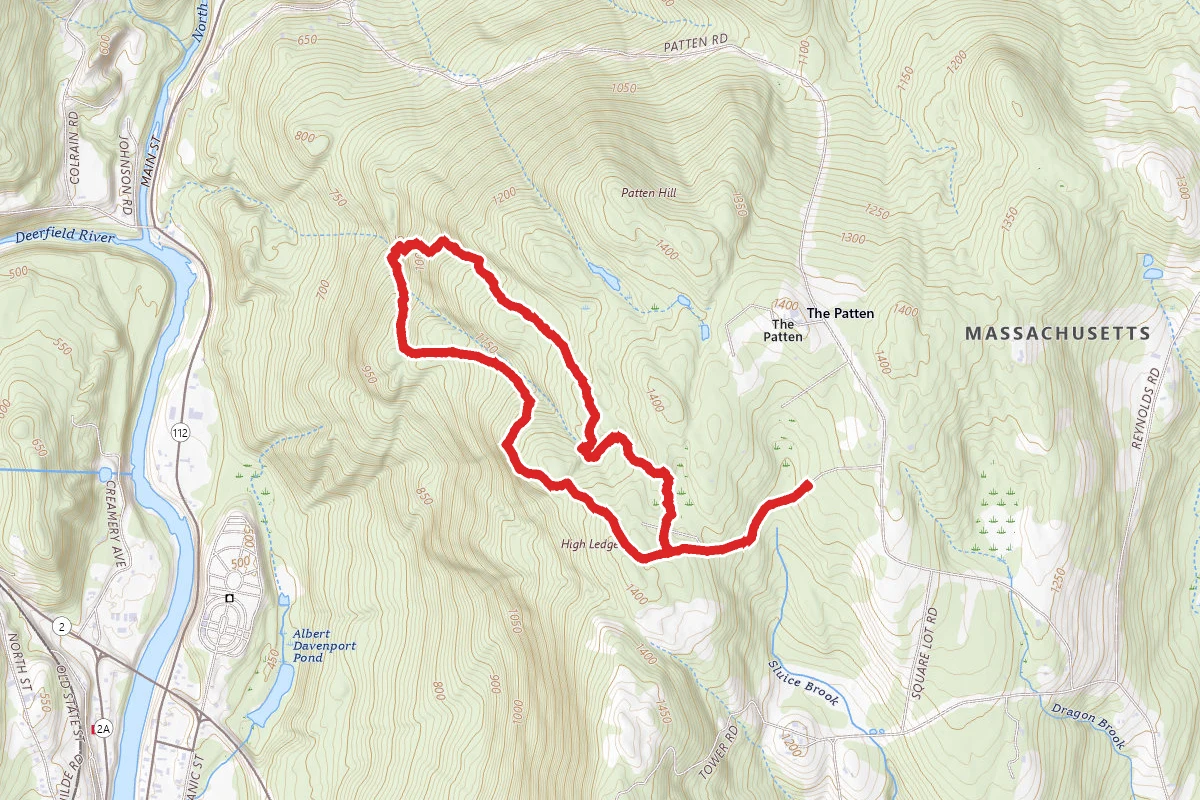 High Ledges via Dutch and Mary Barnard to Wolves' Den to Waterthrush Loop