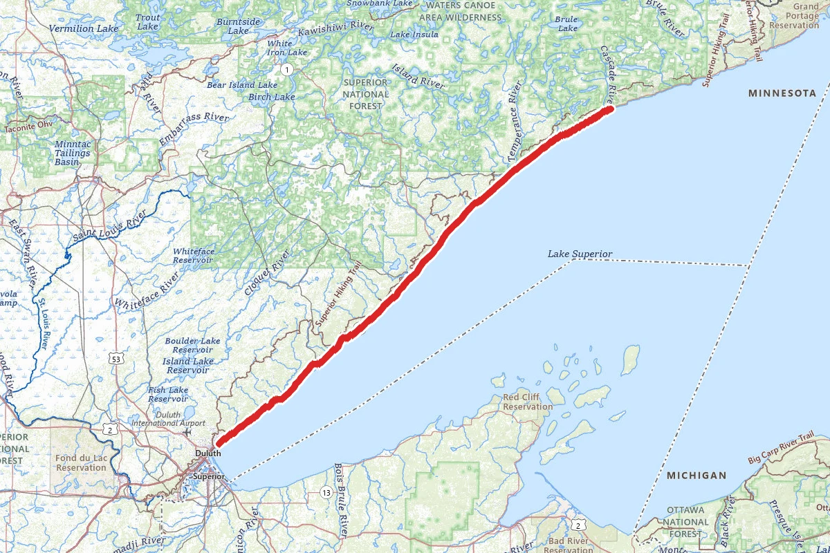 North Shore Highway 61 from Duluth