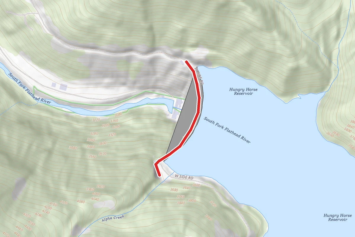 Hungry Horse Reservoir Dam