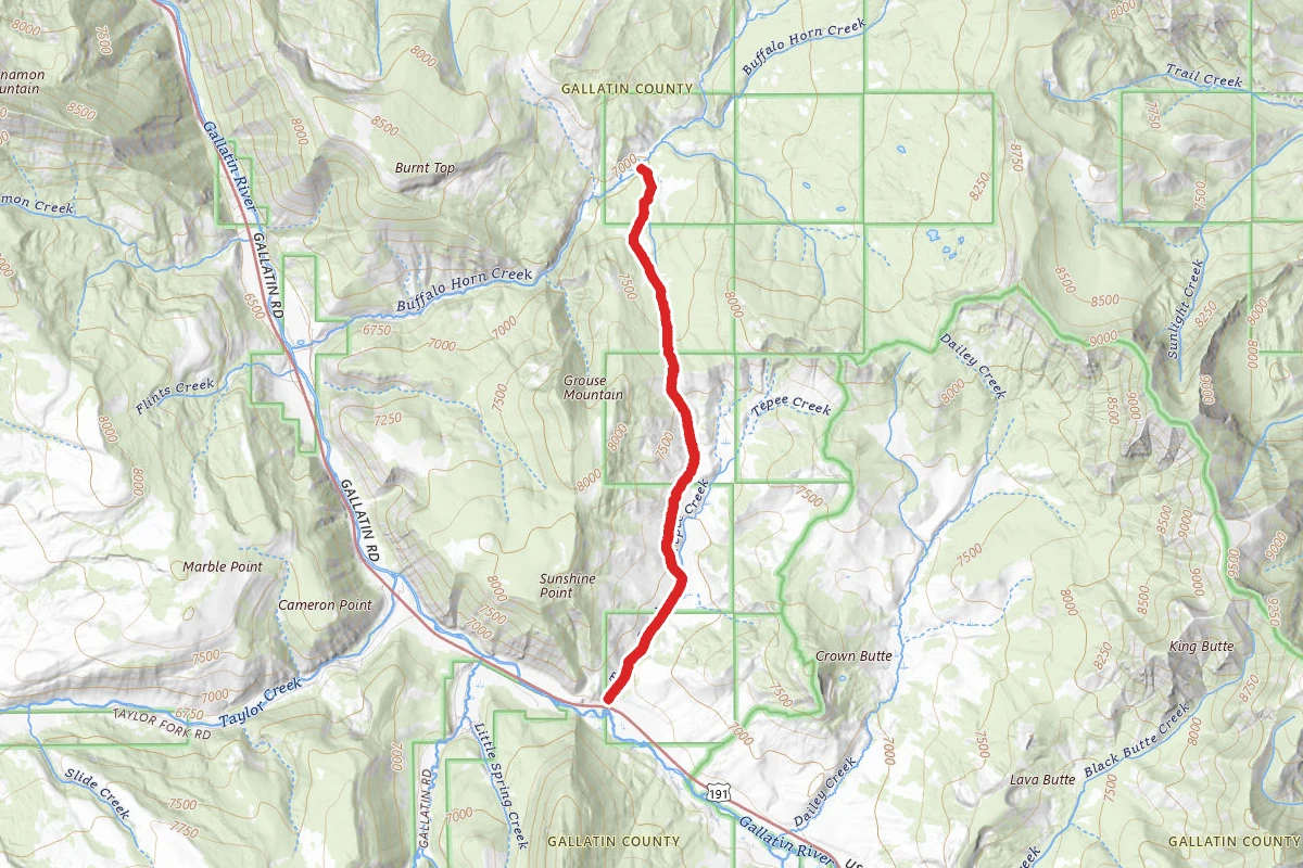 Tepee Creek Trail to Crow Flats