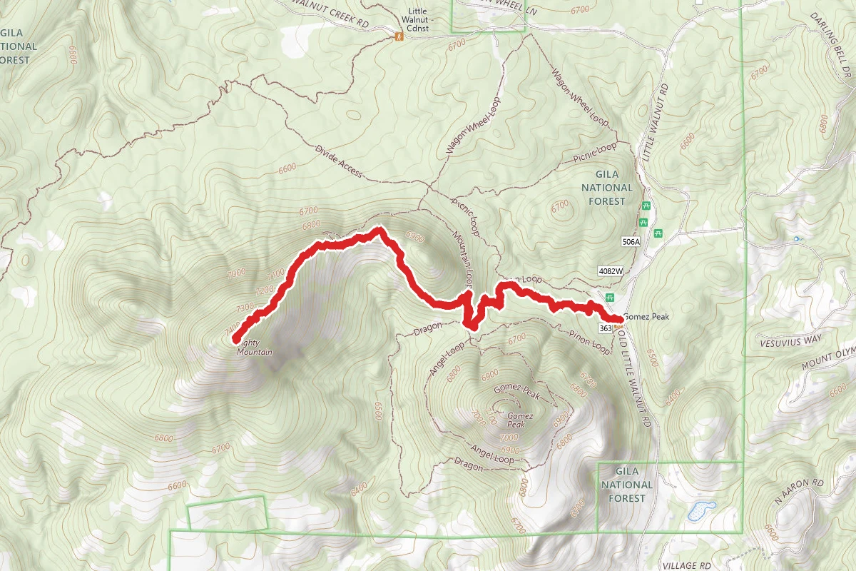 Eighty Mountain via Pinon Trail