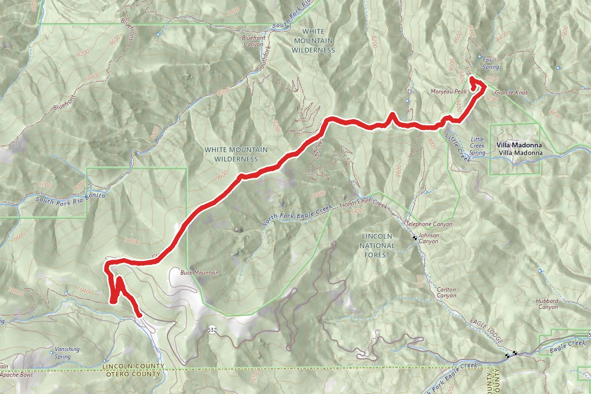 Monjeau Lookout via Crest Trail