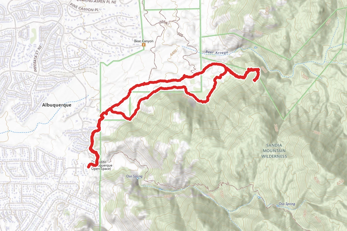 Primitive Trail Loop via Trail #365