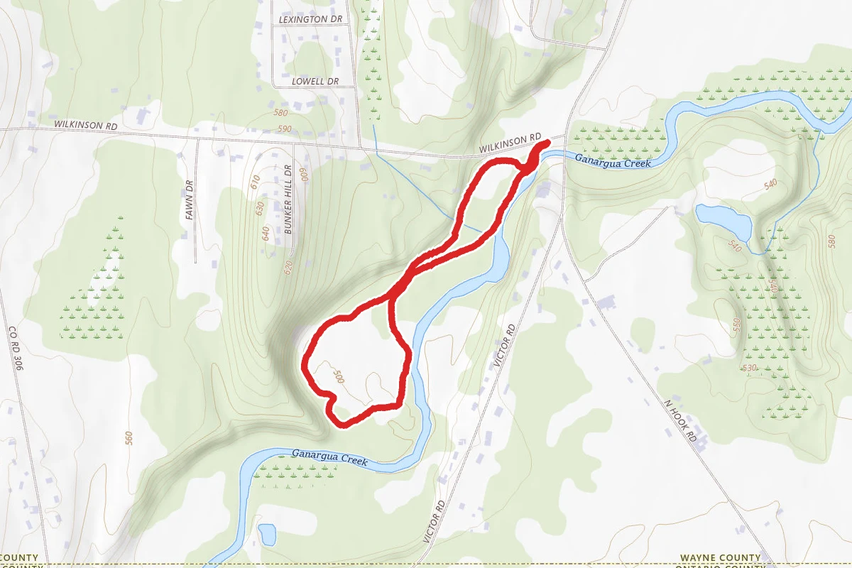 Ganargua Creek Meadow Preserve Trails from Wilkinson Road
