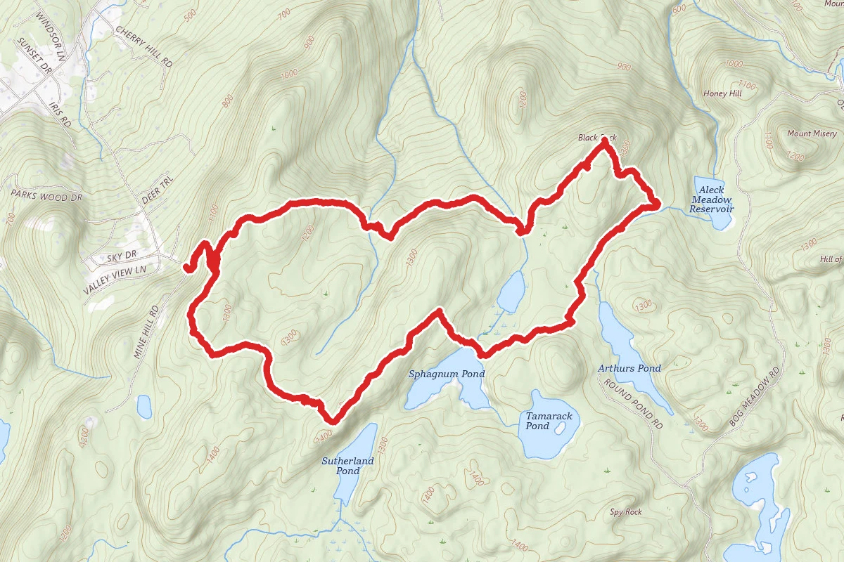 Black Rock and Sphagnum Pond Loop