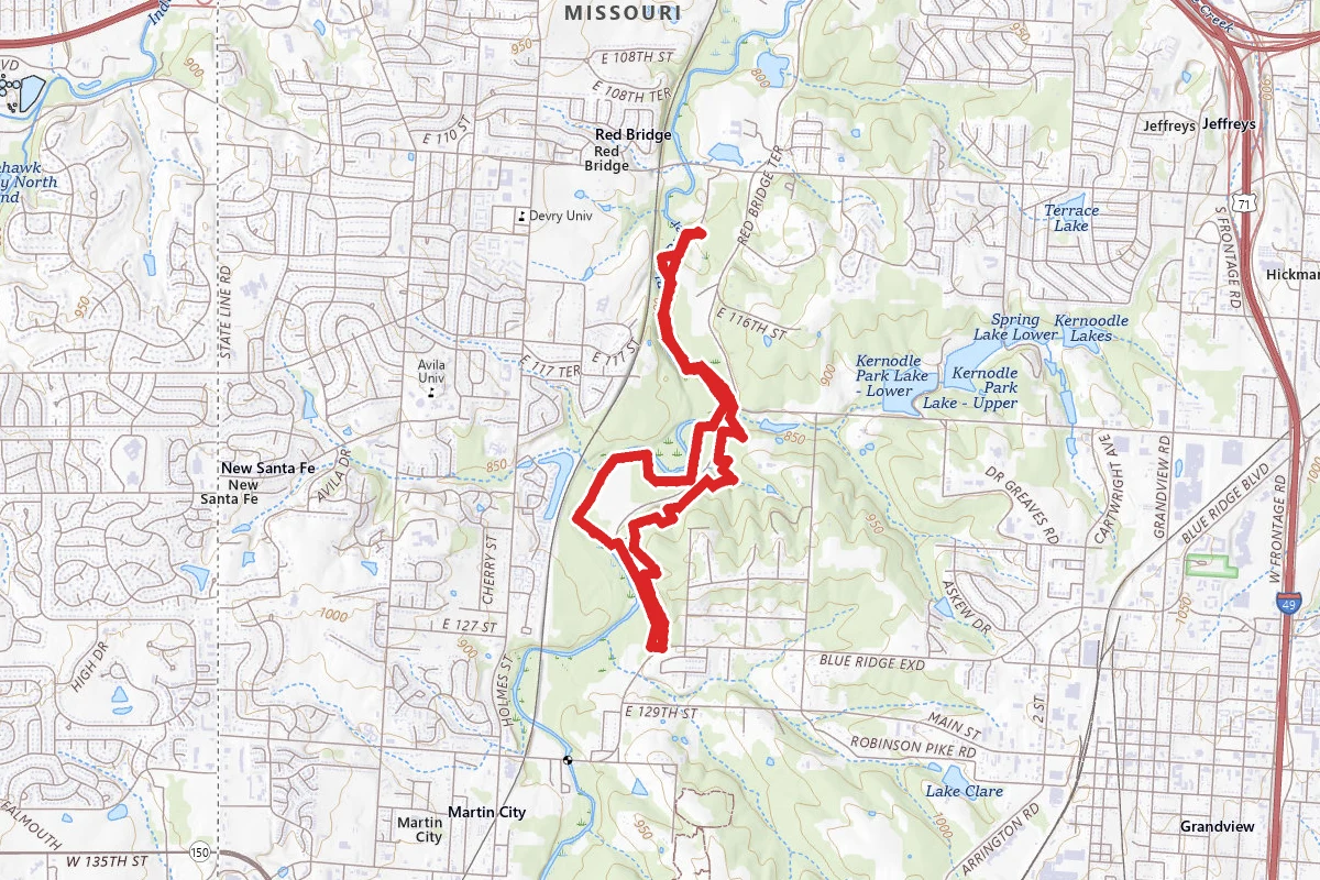 Blue River Parkway and Minor Park Trail
