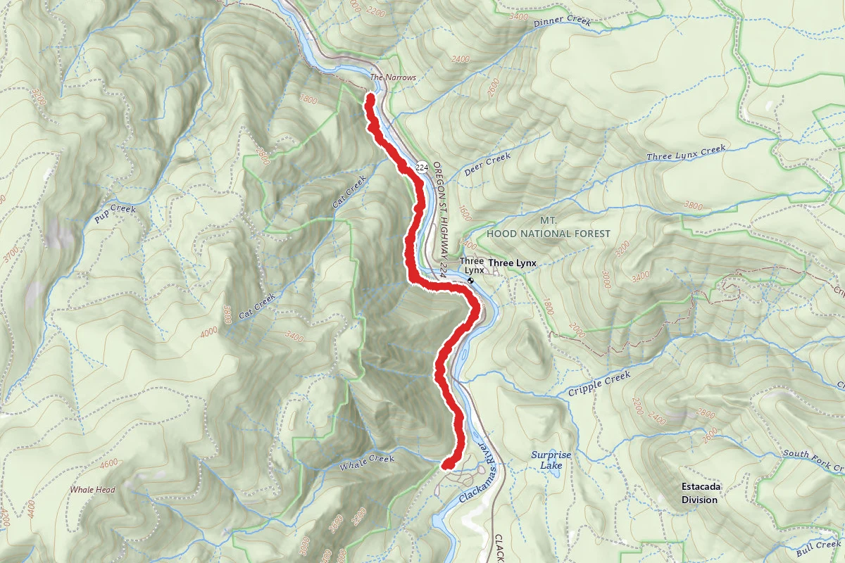 Indian Henry to the Narrows