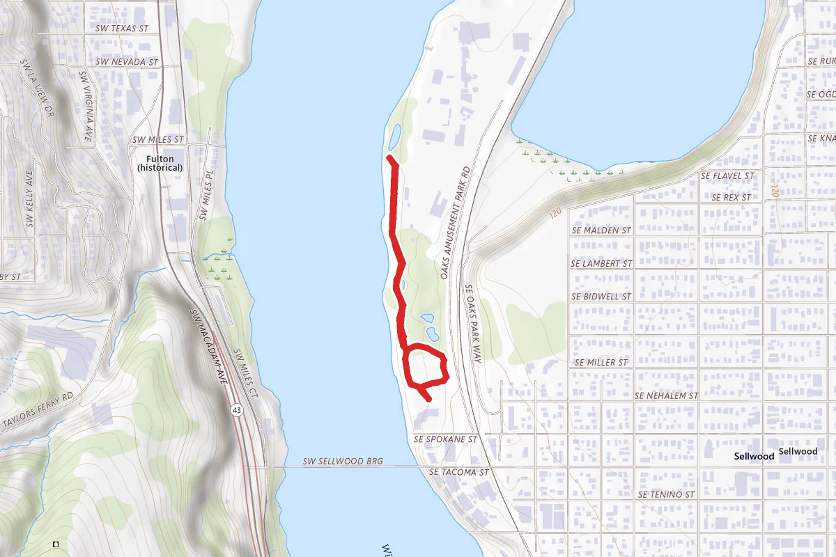 Sellwood Riverfront and Oak Crossing Loop