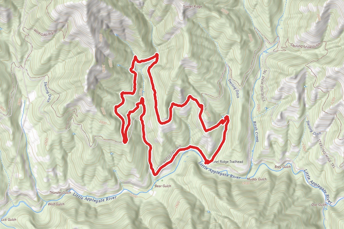 Bear Gulch to Tunnel Ridge Loop
