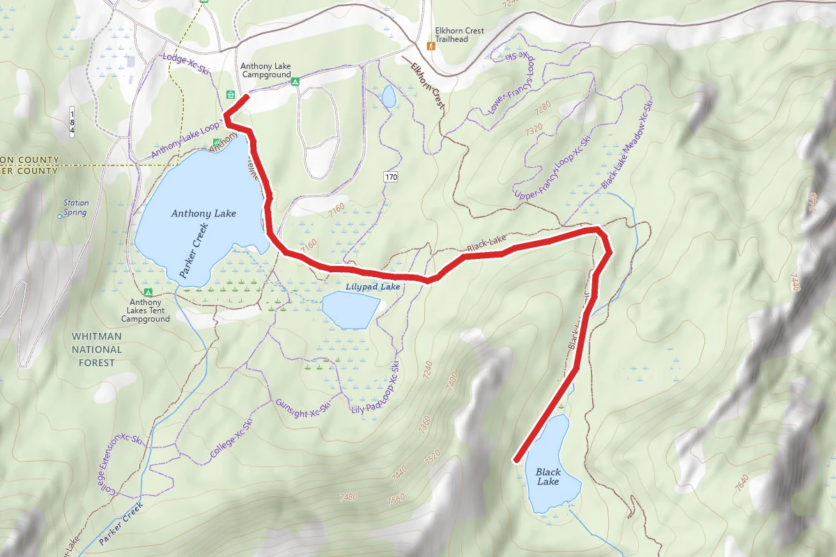 Anthony Lake to Black Lake