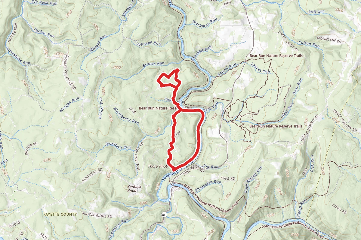 Kentuck Trail to Youghiogheny River Trail Loop