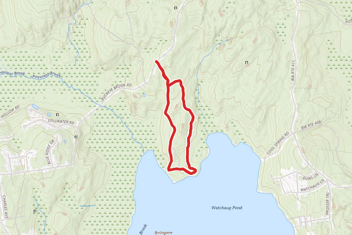 Watchaug Pond from North Trailhead