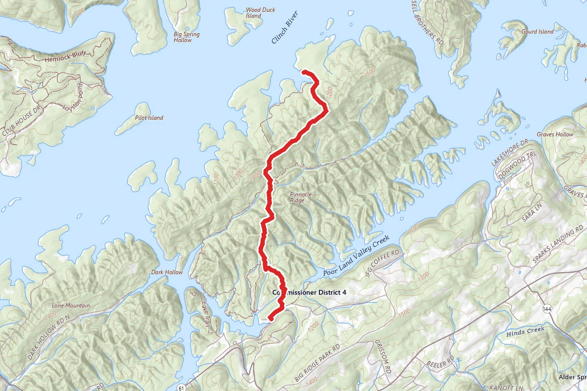 Big Valley Trail to Indian Rock Trail