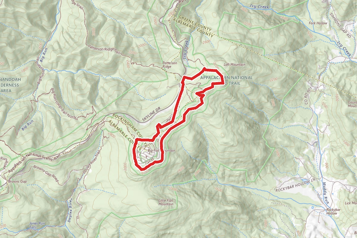 Big Flat Mountain Loop via Appalachian Trail