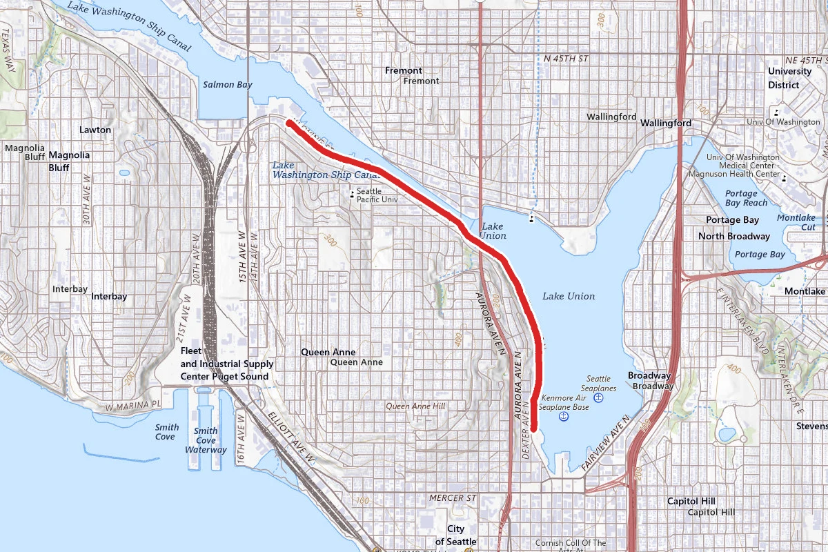 Ship Canal to Westlake Cycle Track